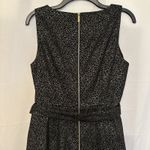 Calvin Klein Dress 10 Black Gold Sleeveless Gold Zipper Elegant Modern Career Photo 4