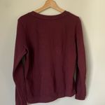 Jacqueline De Yong Classic New York Crewneck Burgundy Sweatshirt Size Small Red Photo 5