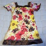 Vintage Y2K 90s Floral Summer Mini Dress Pink Photo 5