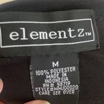 Elementz  Black Short Sleeve V Neck Black Dress Size M Photo 4