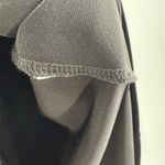 Joseph Ribkoff Top Size 6 Black Faux Leather Front #224179 Sequins Long Sleeve Photo 9