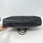 Unbranded Woven Strap Leather Shoulder Tote Bag Black Photo 6