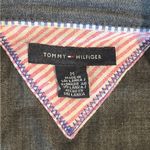 Tommy Hilfiger Dark Wash Lightweight Denim Collared 3/4 Sleeve Shirt Dress Sz M Photo 6