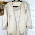 Forever Yours Beaded Gown With Jacket Size 16 MOTB Champagne Size 16 Photo 2