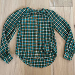 Pilcro Green Plaid Flannel Button Down Shirt Size XS Photo 0