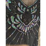 Babeyond 1920s Gatsby Black Sequin Beaded Fringed Flapper Cocktail Dress Sz XS Photo 4
