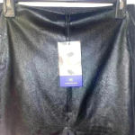 NWT Honey Love black vegan leather leggings‎ size 1x Photo 3