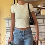 SKIMS  Bone Cotton TShirt XS Photo 1