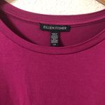 Eileen Fisher  Crew Neck Boxy Dress in Berry Magenta - Size Large Photo 2