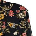 Premise  Black Floral Blouse Long Sleeve Ruffle Flowy Tunic Top Size 1X Photo 8