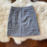 Ann Taylor Lined Felted Wool Boiled Wool Skirt Light Gray Skirt Photo 5