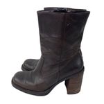 Skechers Vintage 90's Y2K Chonky Boots Womens 7.5 Brown Mid Calf Zip Square Toe Photo 5