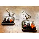 Macbeth Three Witches Earrings Halloween Supernatural Power Dark Force Literatur Gold Photo 8