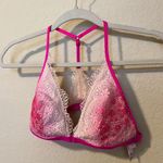Victoria's Secret Victoria Secret Hot Pink Lace Triangle Ombré Bralette Photo 1