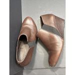 Vionic Stanton Wedge Heel Career Bootie Ankle Boots Brown Leather Slip-On 7 Photo 9