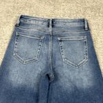 Bohme Jeans Womens 26 High Rise Wide Leg Cropped Blue Denim Medium Wash Stretch Photo 5