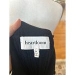 Heartloom Tulip Black Cableknit Stretch Collared Cap Sleeve Midi Knit Dress Photo 3