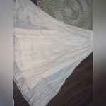 Alice + Olivia  Triss Sleeveless Maxi Dress Leather Trim in cream formal $500 Photo 10