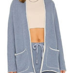 Frank & Eileen Beach Cardigan with Patch Pockets Blue Size M Photo 0