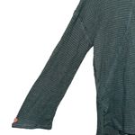 Umgee Teal Waffle Knit Pullover Sweater Top Hi-Low Hem Oversized Fit Size M Photo 1