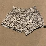 Three Dots  Animal Print Smocked Waist Flowey Shorts Size Large Photo 3