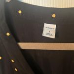 Old Navy Black Midi Dress With Gold Polka Dots Photo 3