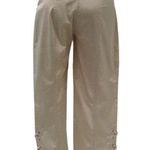 Cache Lace Up Bottom Satin Sheen Crop Pant Cotton Blend Stretch New NWT $98 Photo 4