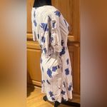 Free People Free People Drapey Shirred Shoulders Melanie Dress in Pearl Combo Floral Size 6 Photo 10