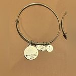 ALEX AND ANI  Charm Bangle Bracelets “Because I Love You” and “Love” Silver tone Photo 5