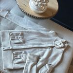 Ralph Lauren Black Label Merino Wool Angora Blend Knit Zip Up Collared Sweater Size M Photo 3