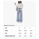 NWT MakeMeChic Maternity Jeans Wide Leg Over Belly Denim – Small Blue Size undefined Photo 7