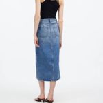 Madewell Skirt Womens Rilee Denim Midi Enmore Wash 100% Cotton Size 33 NEW Photo 1