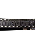 Harley Davidson Vintage HDEmbossed Black Leather Studded Belt Sz 42 97665-05V Photo 2