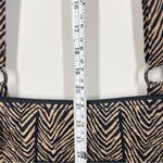 Vera Bradley Zebra Hipster Crossbody Shoulder Bag Purse Black Tan Quilted Fabric Photo 8