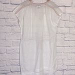 J.Crew  white linen blend tie waist v neck coverup dress small Photo 4