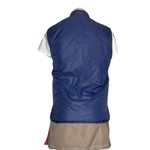 VINTAGE Vest 70s Style By Martini Navy Blue Snap Front Pockets Size Small Photo 1