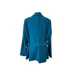 Lane Bryant Blue Shawl Collar Belted Blazer Jacket 16 Business Office Date Night Photo 3
