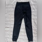 Spanx  Women’s Medium Dark Gray Stretch Twill Cargo Jogger Pants Ankle Zip Photo 2