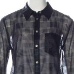 Equipment  black Long Sleeve Button-Down Shirt Photo 9