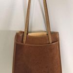 Brighton Vintage  Gold Two Tone Croc Embossed Leather Tote Shoulder Bag Purse Photo 2