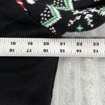 Joyland Ugly Christmas Sweater Womens XL 3D Ornaments Tinsel Sequins Tree Santa Black Photo 6