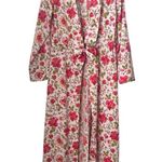Something Navy  Red Poppy Gina Floral Coverup Size xxs Photo 1