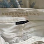 American Eagle White Denim Midi Shorts Photo 7