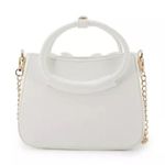Like Dreams Madeline Bow Small Crossbody Bag in Cream White, NWT White Photo 4
