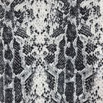 Allison Taylor Womens Jacket M Black White Snake Print Stretch 3/4 Sleeve Crop Photo 10