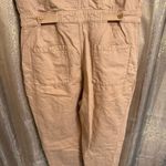 Outerknown  S.E.A. Tan Sand Cotton Linen Jumpsuit Short Sleeve Medium Photo 8