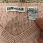 Vintage dusty pink cable sweater cotton Size L Photo 1
