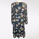 CAbi Pirouette Floral Chiffon V-Neck Dress Tiered Ruffle Hem XS Photo 4