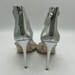 David Tutera Zoe Silver Rhinestone high heels B65 Size 7.5 Photo 7