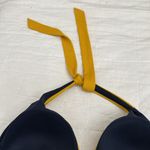 Boden Navy and Mustard Halter Tankini Top sz 16 Blue Photo 3